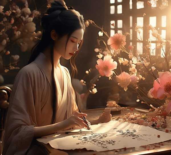 成语里的艺术画卷，妙笔生花的比喻之美