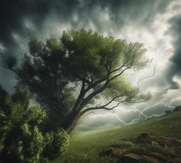 狂风呼啸，成语中的壮丽风景,狂风肆虐，成语描绘风大的壮丽景象,成语,比喻,第1张