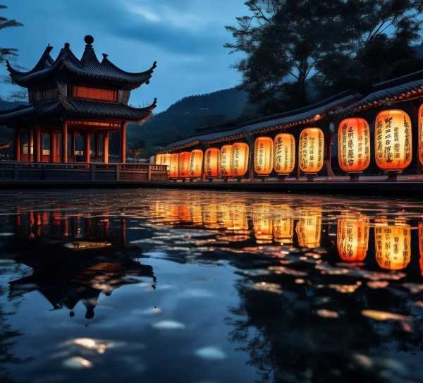 夜幕成语映照之美,夜幕降临，成语映照,成语,比喻,第1张